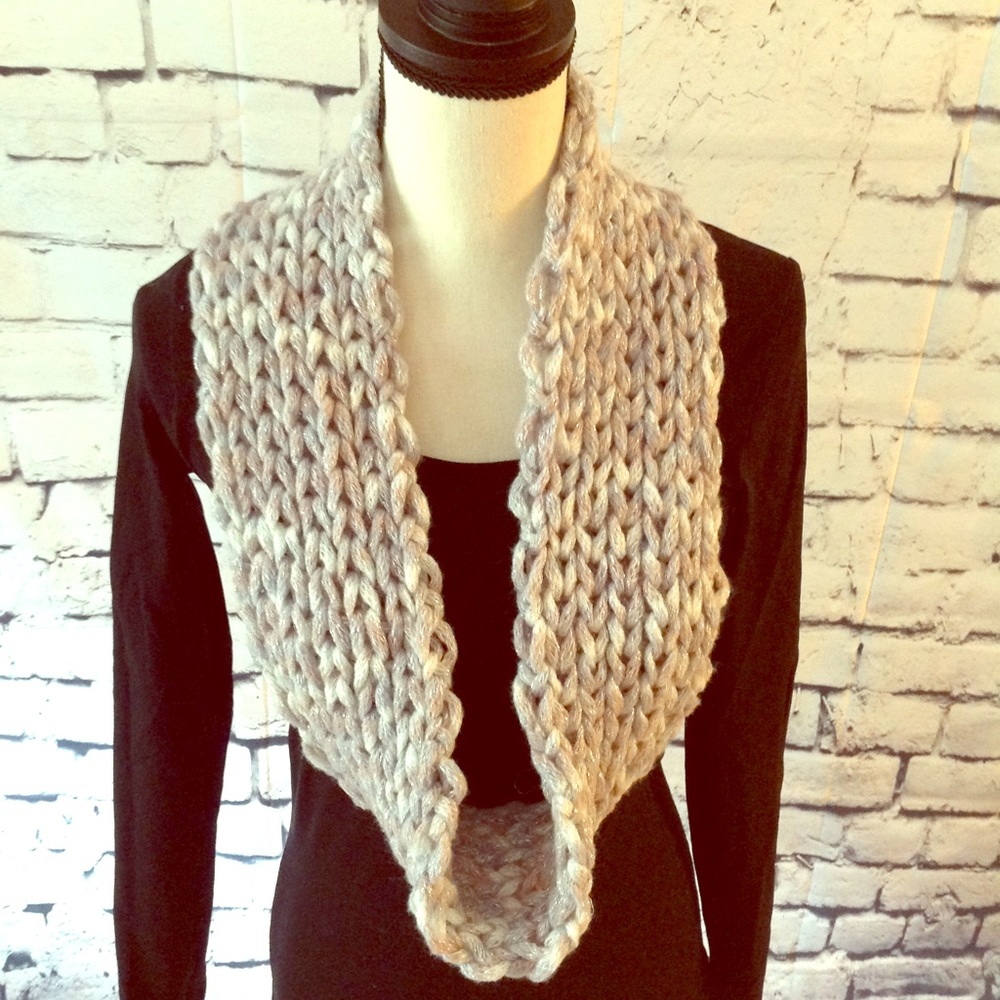 Handmade chunky infinity scarf